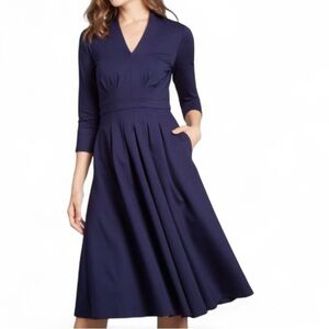 Modcloth Deep Blue Midi Dress